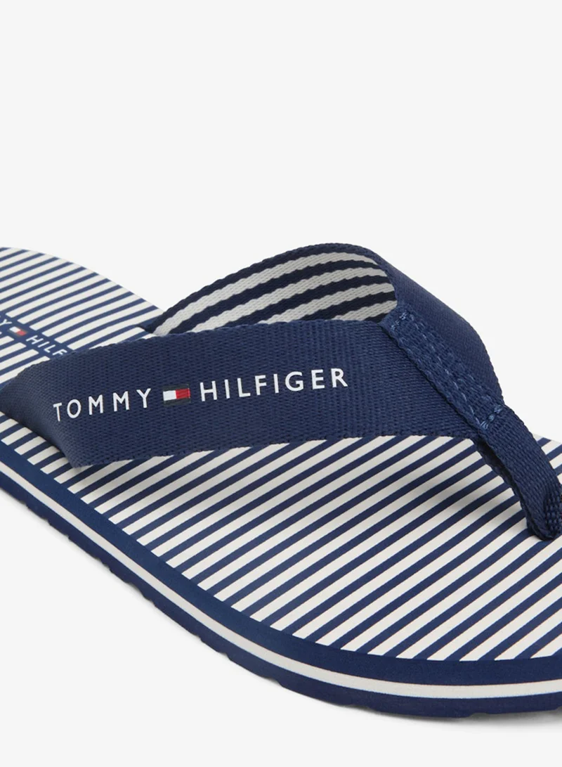 TOMMY HILFIGER  Webbing Strap Ithaca Stripe Flip-Flops for Women | Best Price UAE